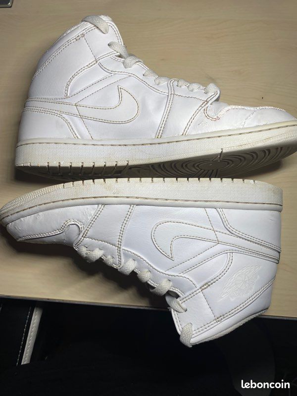Jordan 1 mid blanche (image 6)