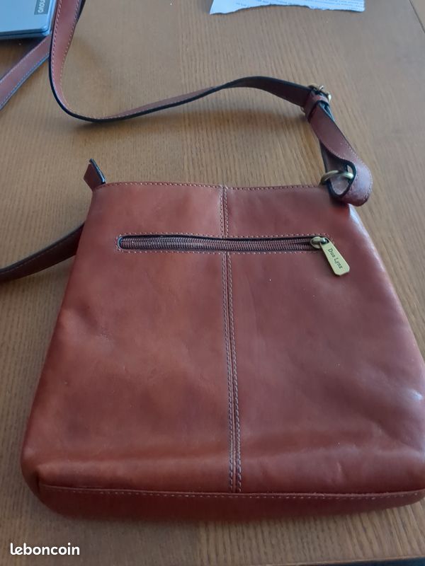Sac a main bandoulière femme cuir camel Flavia