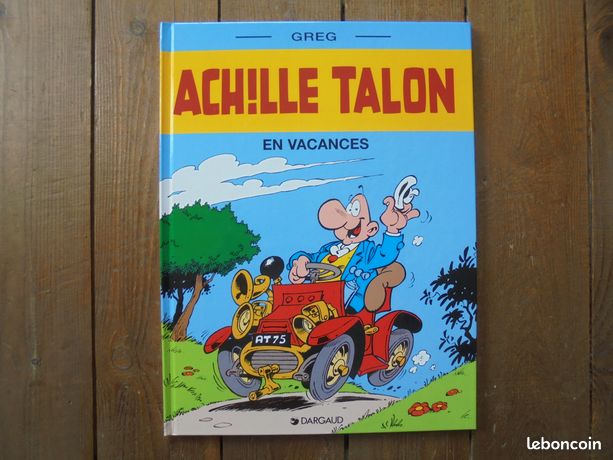 Fève Géante BD Achille Talon Vintage 1999 Prime Galette Super U Porcelaine 15cm