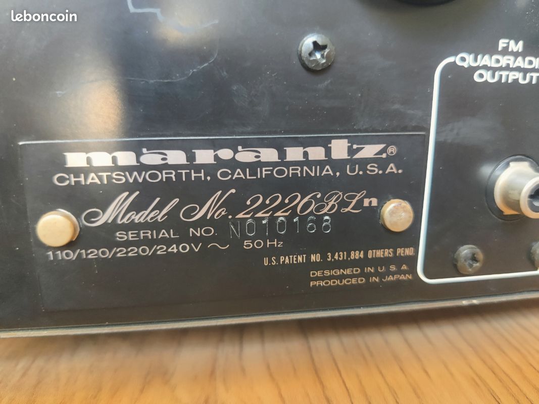 Ampli-tuner Marantz 2226BL TBE (image 4)