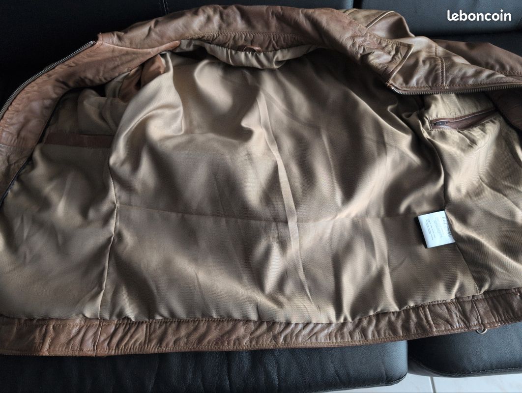 Style Regular Fit Veste Kaporal SOMA En Cuir Pour Homme - Taille Style Regular Fit Veste Kaporal SOMA En Cuir Pour Homme - Taille