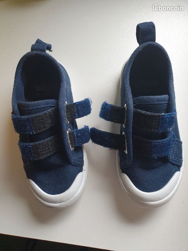 Chaussures tennis toile marine (image 1)