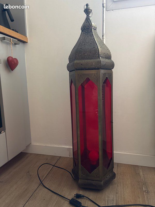 Lampadaire Oriental – Style Déco – Lumière Orange – Occasion
