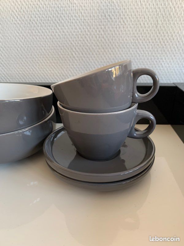 Lot de 6 tasses de thé et café et bols (casa) (image 3)
