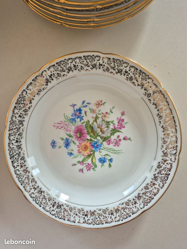 Service de table véritable porcelaine de limoges (image 2)
