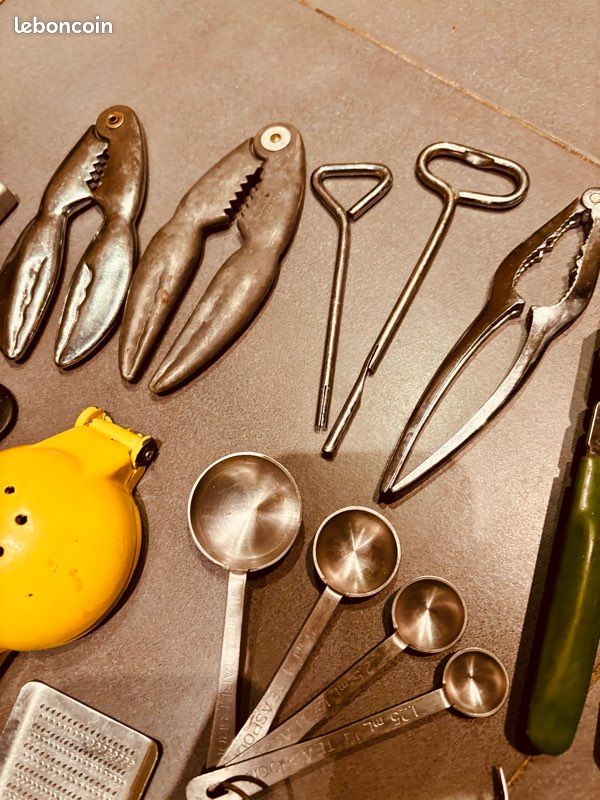 Lot De 5 Anciens Ustensiles De Cuisine - Déco Ou Utilisation - Collection N°1