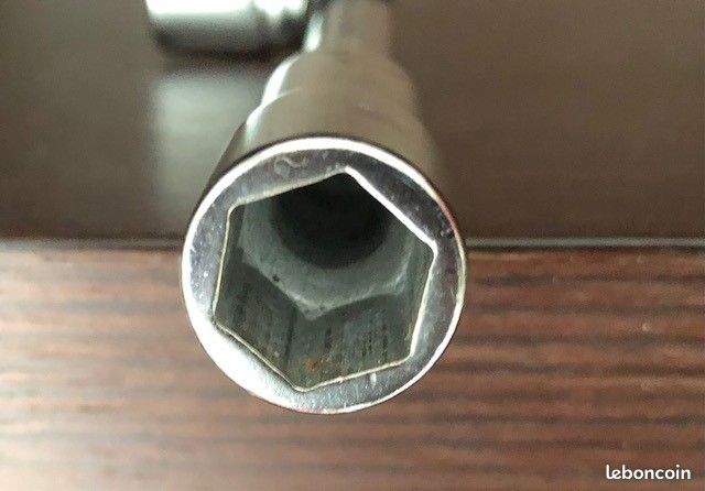 Lot de 5 robustes clés à pipe anciennes - Équipement auto