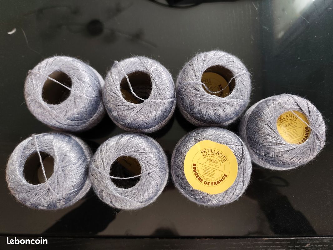Lot de 7 pelotes de laine Pétillante Bergère de France (image 1)