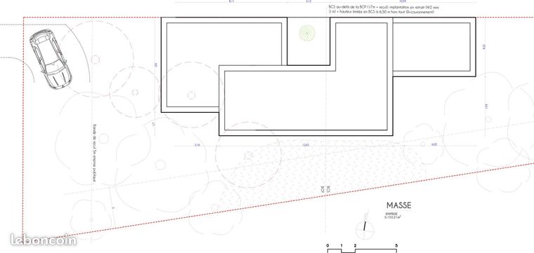 Terrain 663 m² BOUGUENAIS