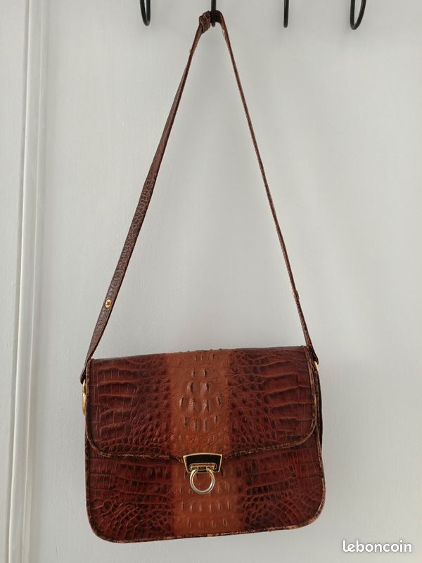 Sac vintage en croco (image 2)