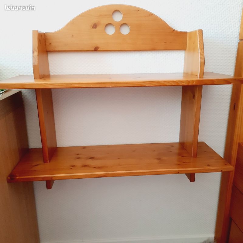 Ensemble de meubles en pin massif Pic Épeiche : porte manteau, étagère (image 1)