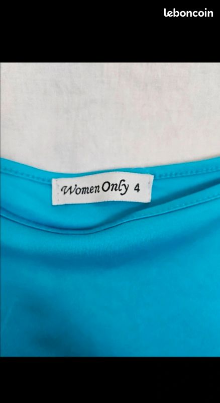 Débardeur femme bleu Women Only – taille 42 - Très bon état (image 2)