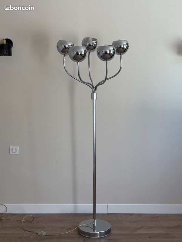Lampadaire vintage avec 5 eyes balls (image 3)