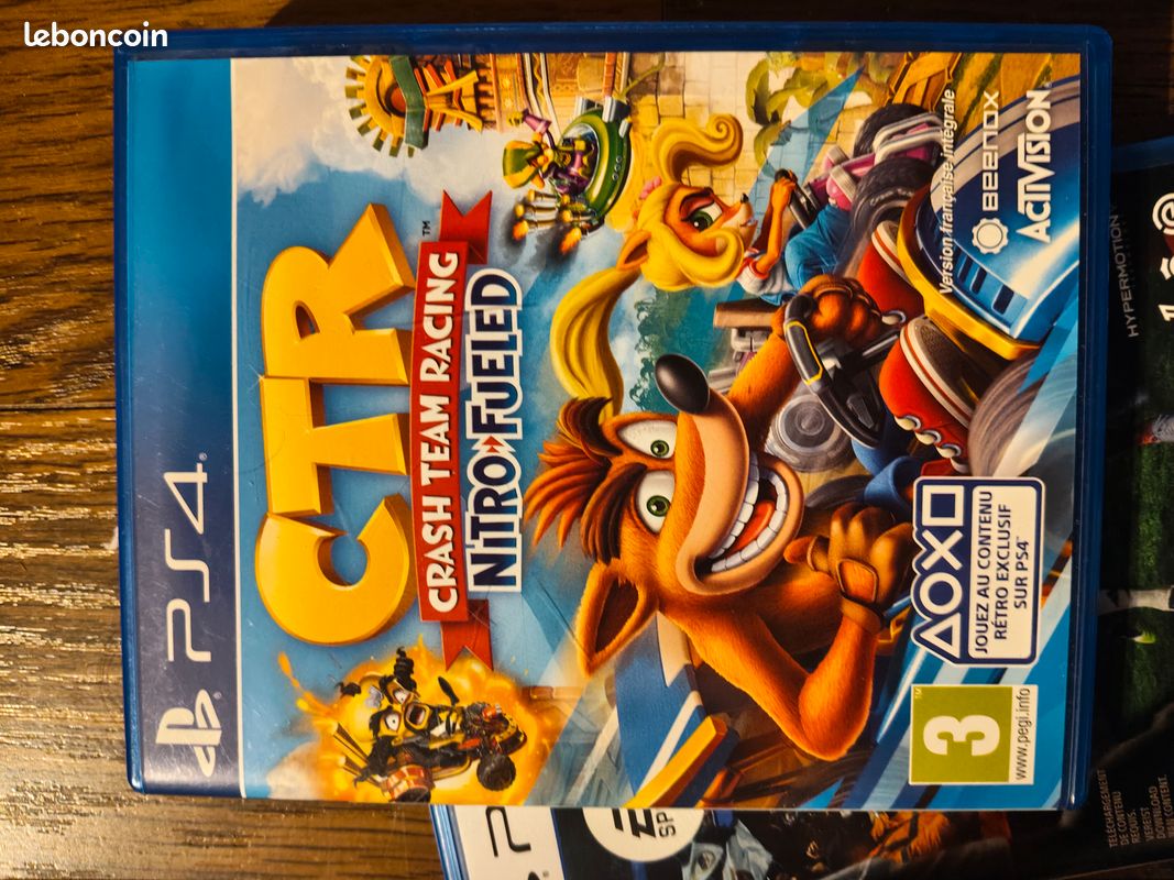 Boîte Vide De Jeu PS4 Crash Team Racing CTR - Fourreau Seulement, Pour Pièces