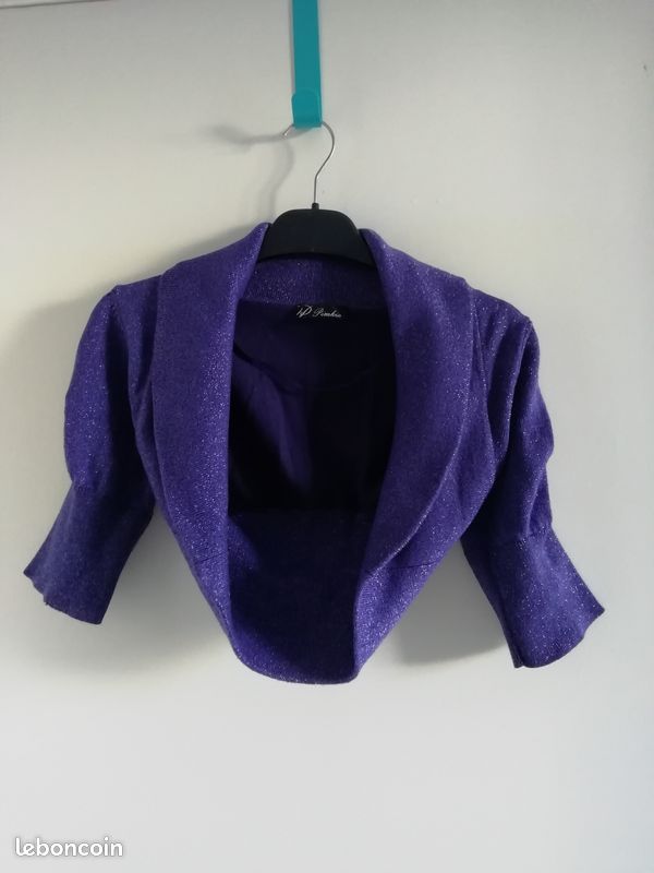Boléro violet foncé brillant pimkie (image 1)