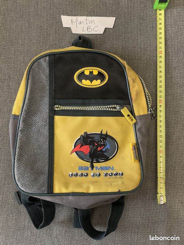 Sac à dos enfant Batman - Hauteur 30 cm - Style Marvel DC Spiderman - Port réduit (image 1)