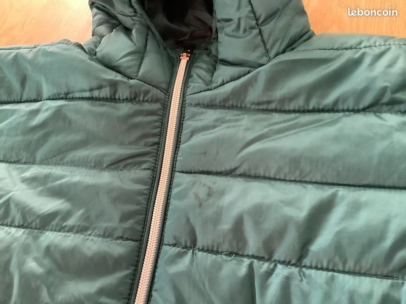Blouson / doudoune verte. Taille S/M (image 5)