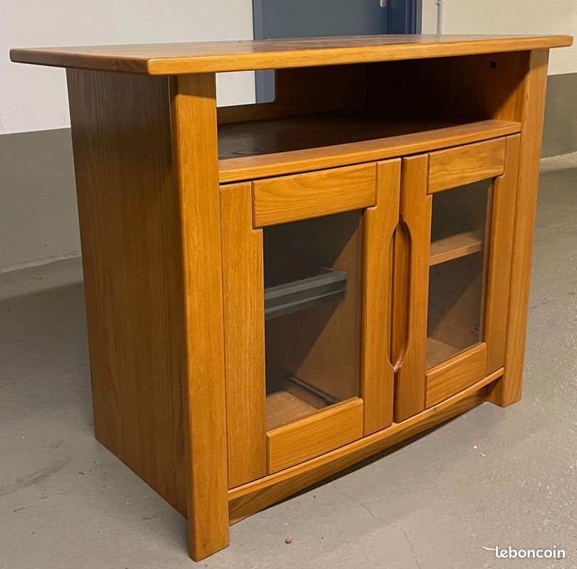 Meuble tv hifi orme blond (image 4)