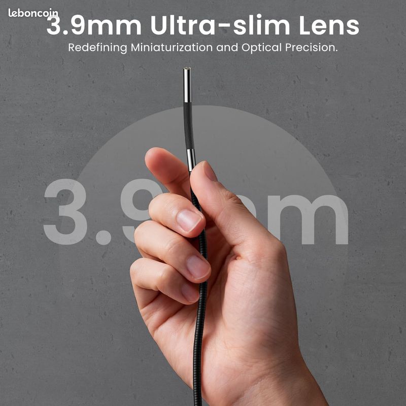 Endoscope Double Lentille 7 Pouces – Rotation 210°, écran HD, Pour Inspection Auto Et Plomberie