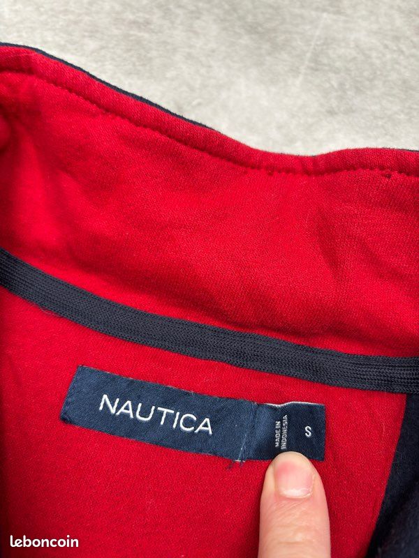Soldes sur les pulls Nautica - Pull Navtech à fermeture