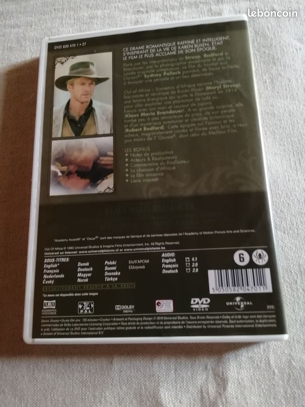 Dvd Souvenirs D'Afrique / Out Of Africa (image 3)