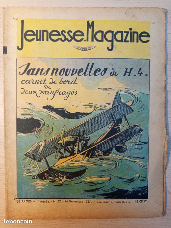 Ancienne Revue LA MODE ILLUSTRÉE N°14 Du 4 Avril 1937 - Vintage, Mode, Illustration - Pièce De Collection Années 30