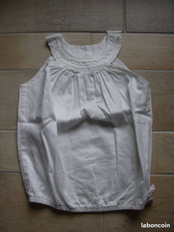 Haut blanc 10 ans lili marelle (MGRE) (image 1)