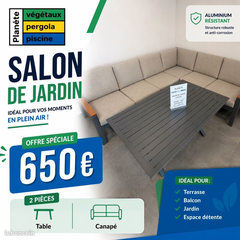 🪑 Salon De Jardin Aluminium Luxe Prix Direct (image 2)