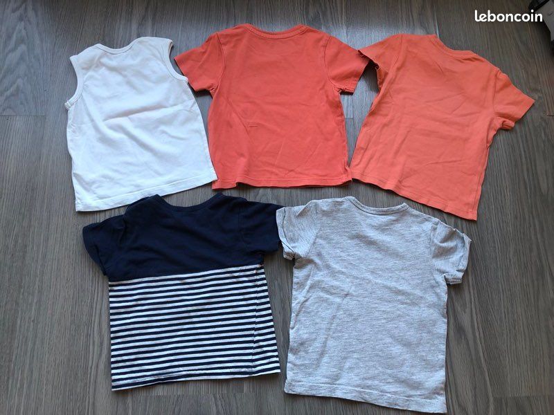Lot de 4 tee-shirts manches courtes et 1 débardeur 18 mois (image 7)