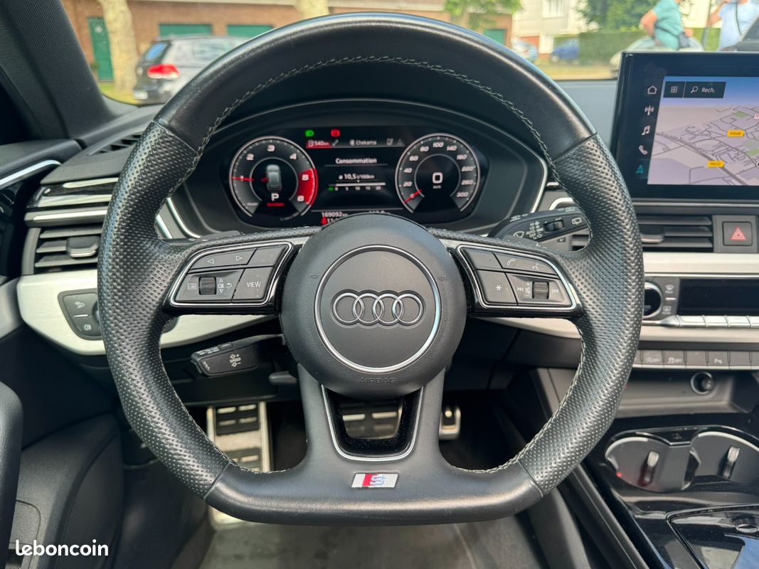 AUDI A4 AVANT 40 TDI 204 ch S tronic 7 S line / Apple CarPlay / Toit ouvrant panoramique (image 14)