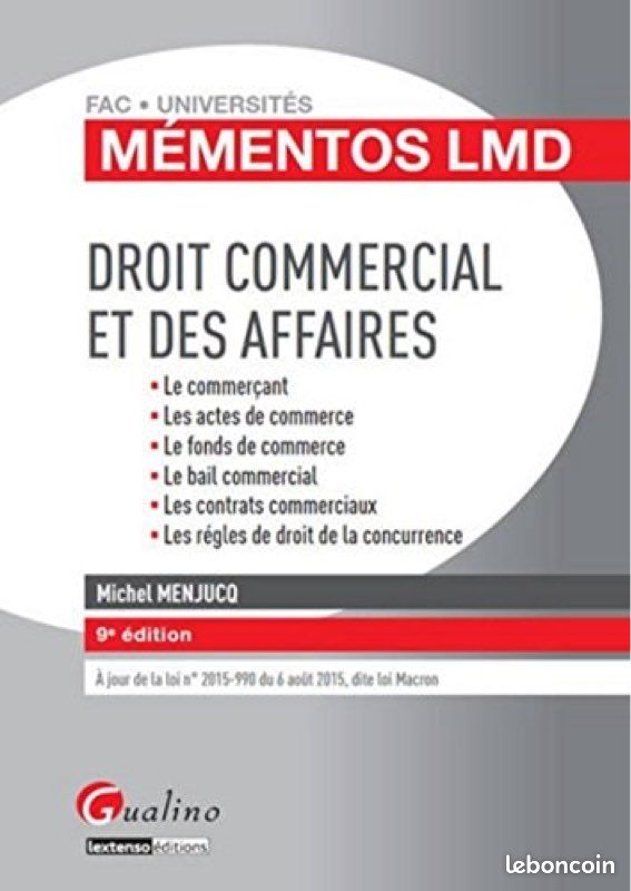 Mémentos droit commercial et des affaires (image 1)