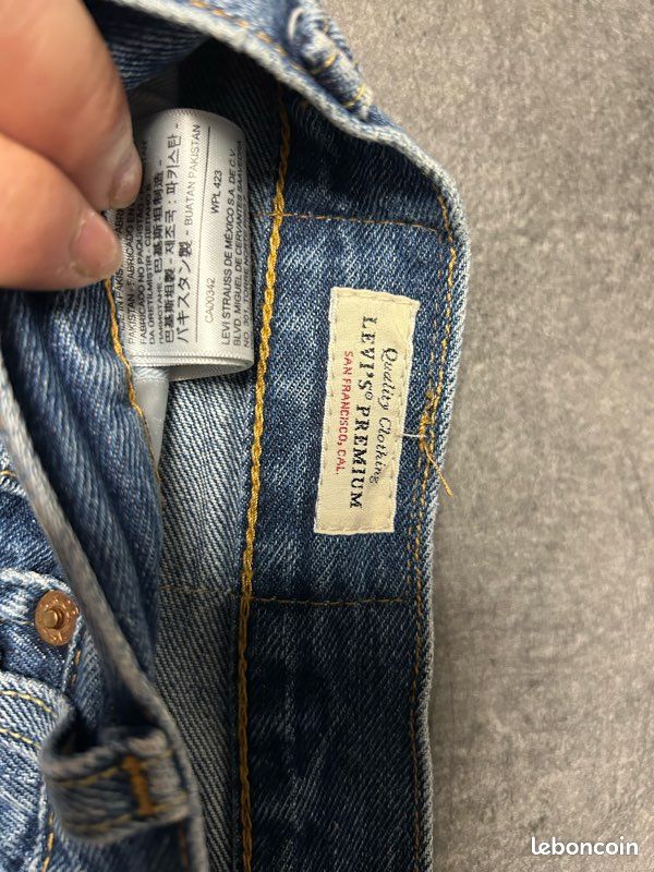 Carton58) Lots de deux Jeans Homme LEVI ‘STRAUSS&CO taille 42 voir toute les mesures (image 17)