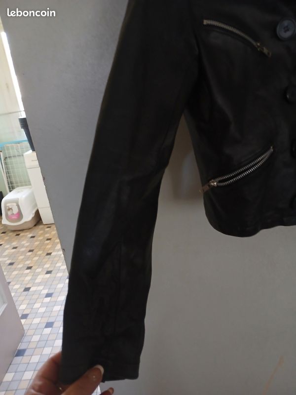 Veste en cuir taille M (image 4)