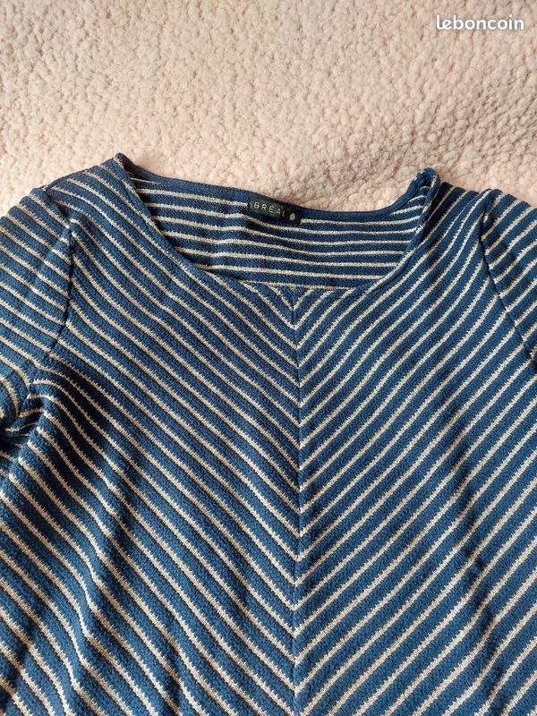 Pull BREAL bleu et doré (image 3)
