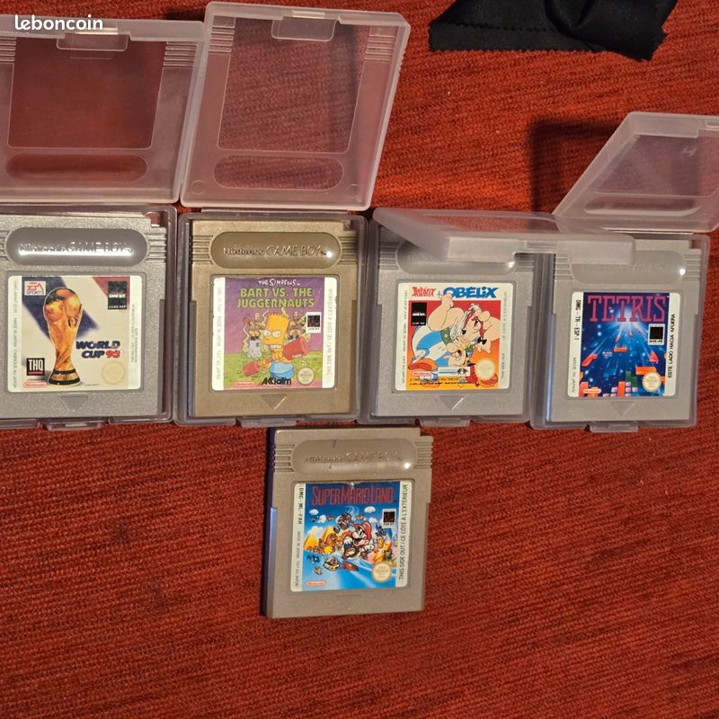 Lot Game Boy Fat + boîte ASCII + 5 jeux (image 6)