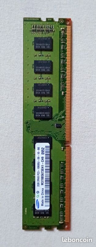 Lot de 3 barrettes de RAM type ddr3 2Go (image 3)