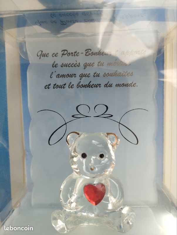 Ours en cristal dans sa boîte (image 2)