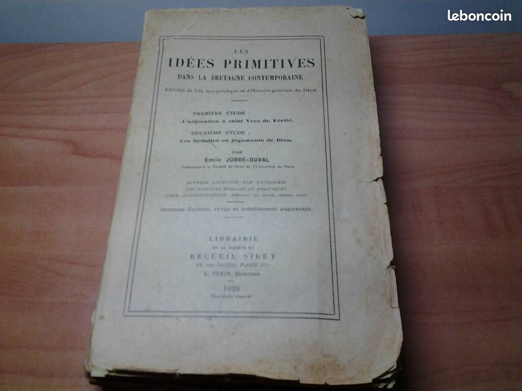 Les idées primitives dans la Bretagne 1920 EO (image 1)