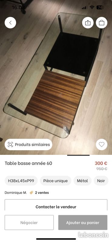 Table basse 1960 (image 6)