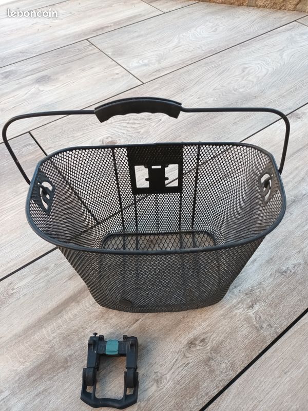 Grand Panier Vélo Peterboro Bois Et Cuir - Cherry, Ajustable, Fait Main US