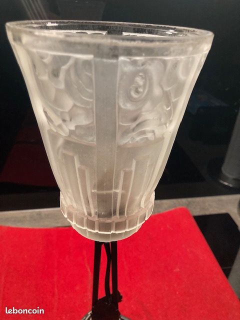 Lampe Tulipe Art Deco Fer Forgé (image 2)