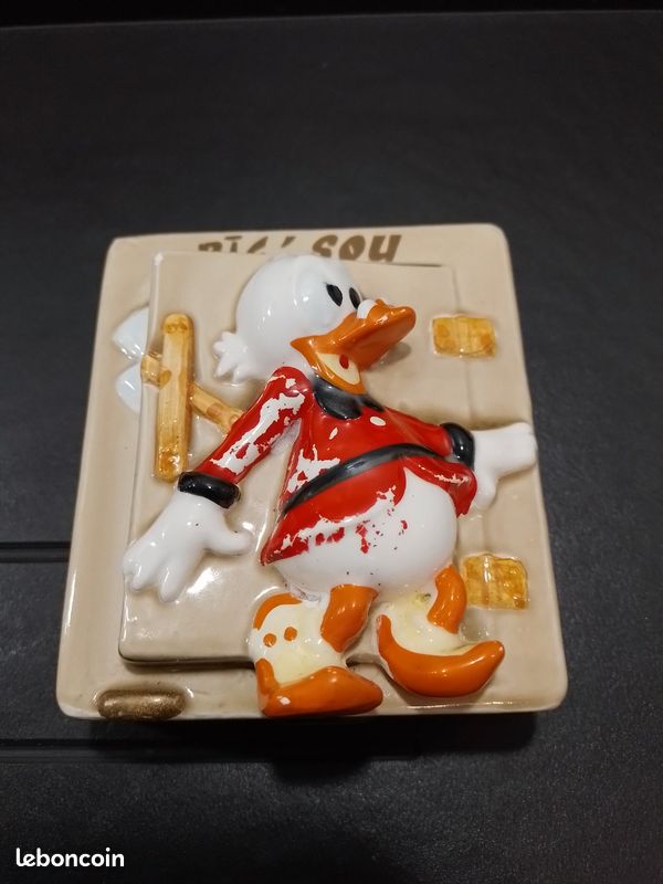 Ancienne tirelire Picsou Disney en céramique vintage - Collection