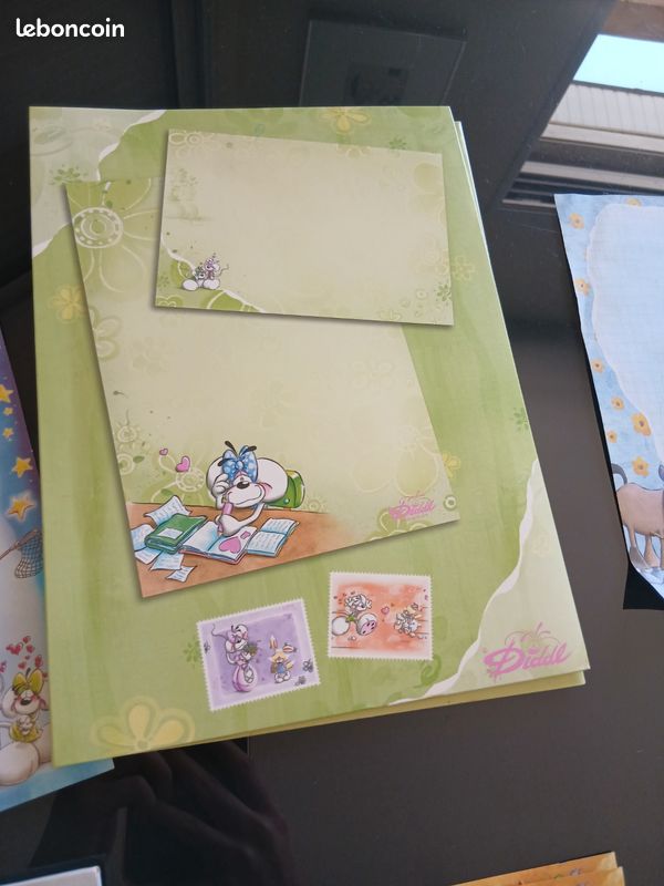 Années 2000-gros Lot Diddl blocs enveloppes parfumées timbres bloc note aimanté sacs souvenir (image 4)
