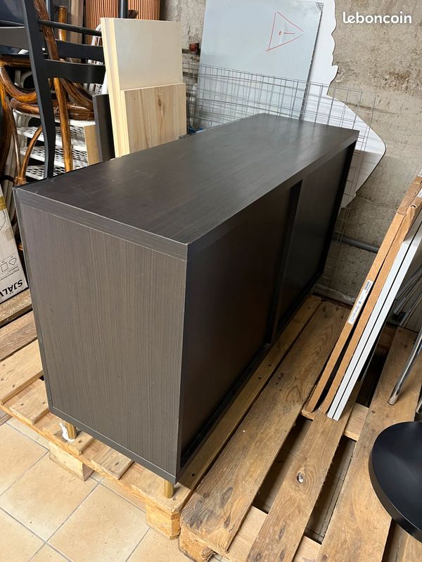 Buffet besta IKEA noir laqué (image 4)