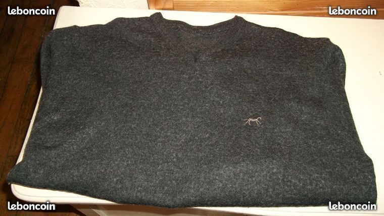 Pull Femme Ann Taylor En Laine Gris - Taille Petite LP - Manches Longues - Neuf Avec étiquettes