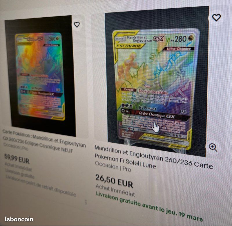 Carte rare POKÉMON (image 4)