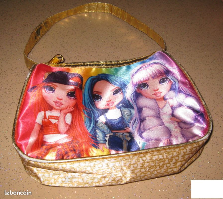 Safta Rainbow High Shine - Petit Sac à Bandoulière Enfant 5-14 Ans, Multicolore, Confortable Et Résistant 16x4x18 Cm