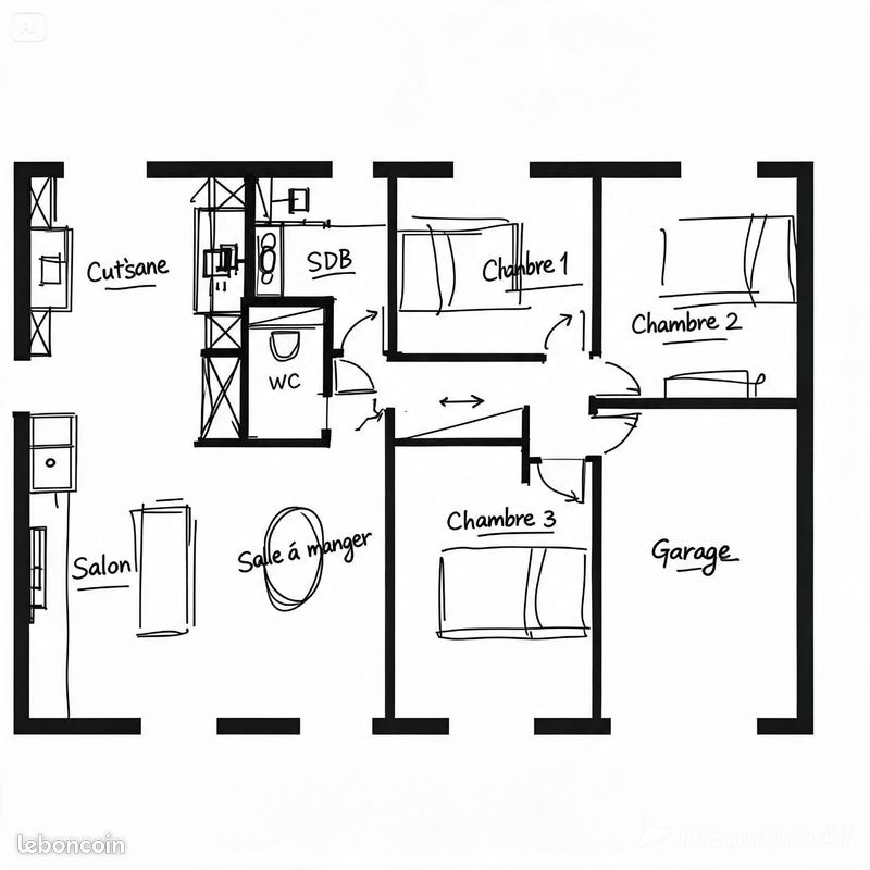 Maison 4 pièces 90 m² · aux Martres-d'Artière · 90 m² · 250 000 €