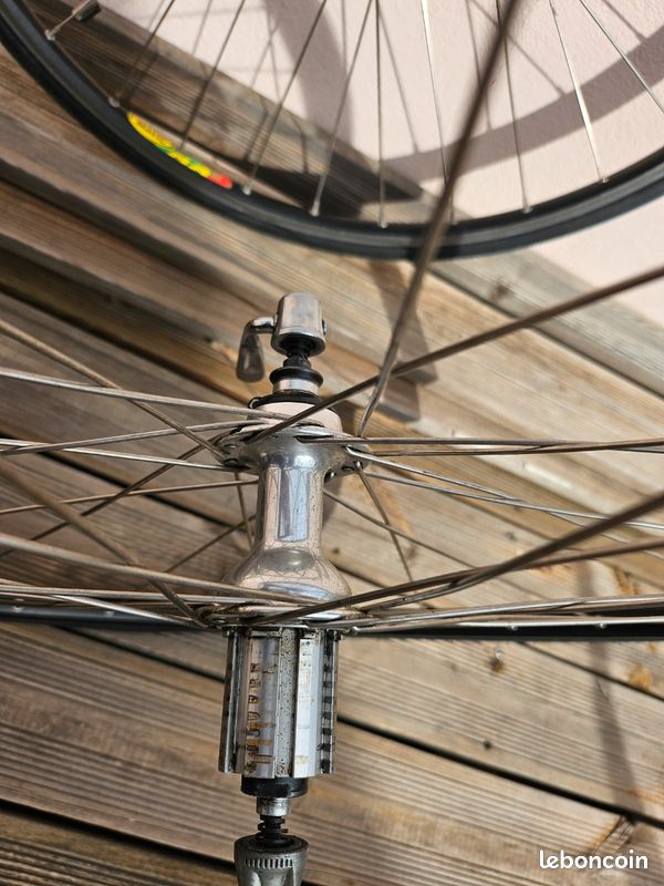 Paire De Roues Campagnolo Vintage - Jantes Mavic Match2 36 Rayons