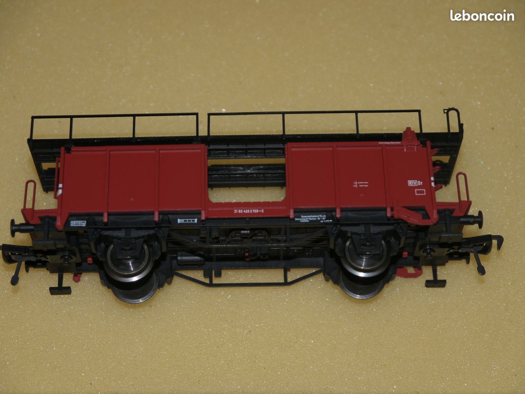 FLEISCHMANN 5232, Wagon Plat Porte Conteneurs Lbs 598 BTmms DB Neuf FLEISCHMANN 5232, Wagon Plat Porte Conteneurs Lbs 598 BTmms DB Neuf